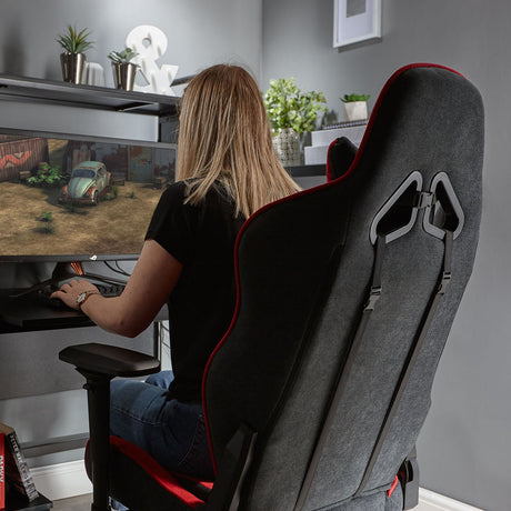 Siena Gaming Bürostuhl mit Stoffbezug - Rot - X Rocker EU