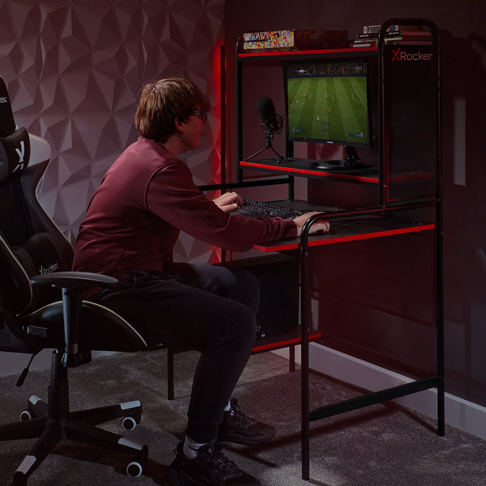 Icarus Gaming Schreibtisch Station - Schwarz
