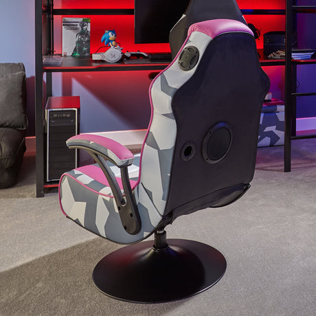 Geo Camo 2.1 Gaming & Entertainment Sessel - Pink