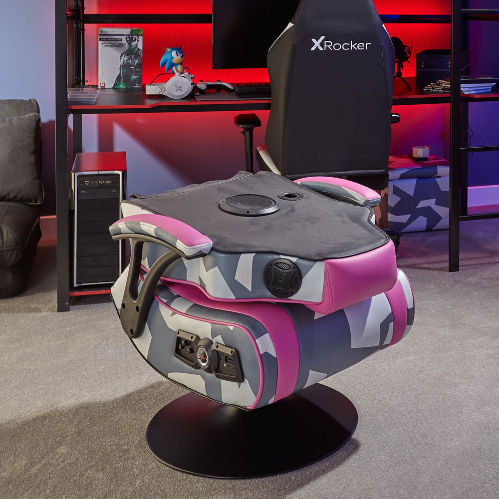 Geo Camo 2.1 Gaming & Entertainment Sessel - Pink