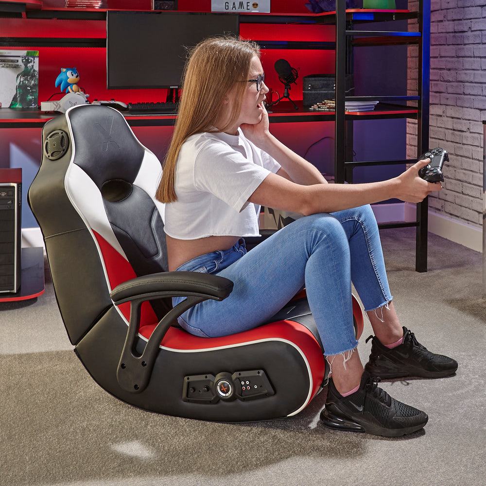 G-Force 2.1 Audio Floor Rocker Gaming Bodensessel - Rot