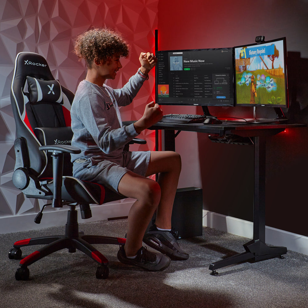 Panther Metall Carbon Gaming Schreibtisch - X Rocker EU