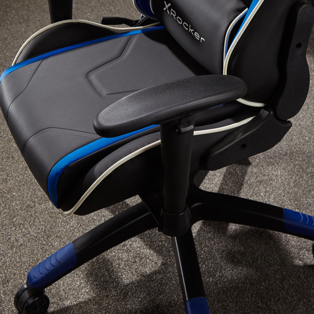 Agility Compact eSports Gaming Bürostuhl für Teenager - Blau - X Rocker EU