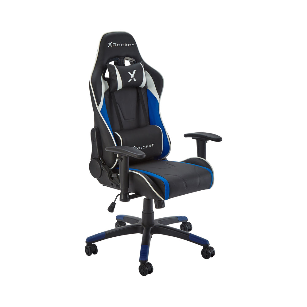 Agility Compact eSports Gaming Bürostuhl für Teenager - Blau - X Rocker EU