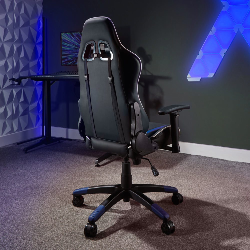 Agility Compact eSports Gaming Bürostuhl für Teenager - Blau - X Rocker EU