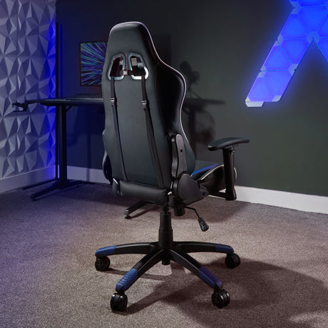 Agility Compact eSports Gaming Bürostuhl für Teenager - Blau - X Rocker EU