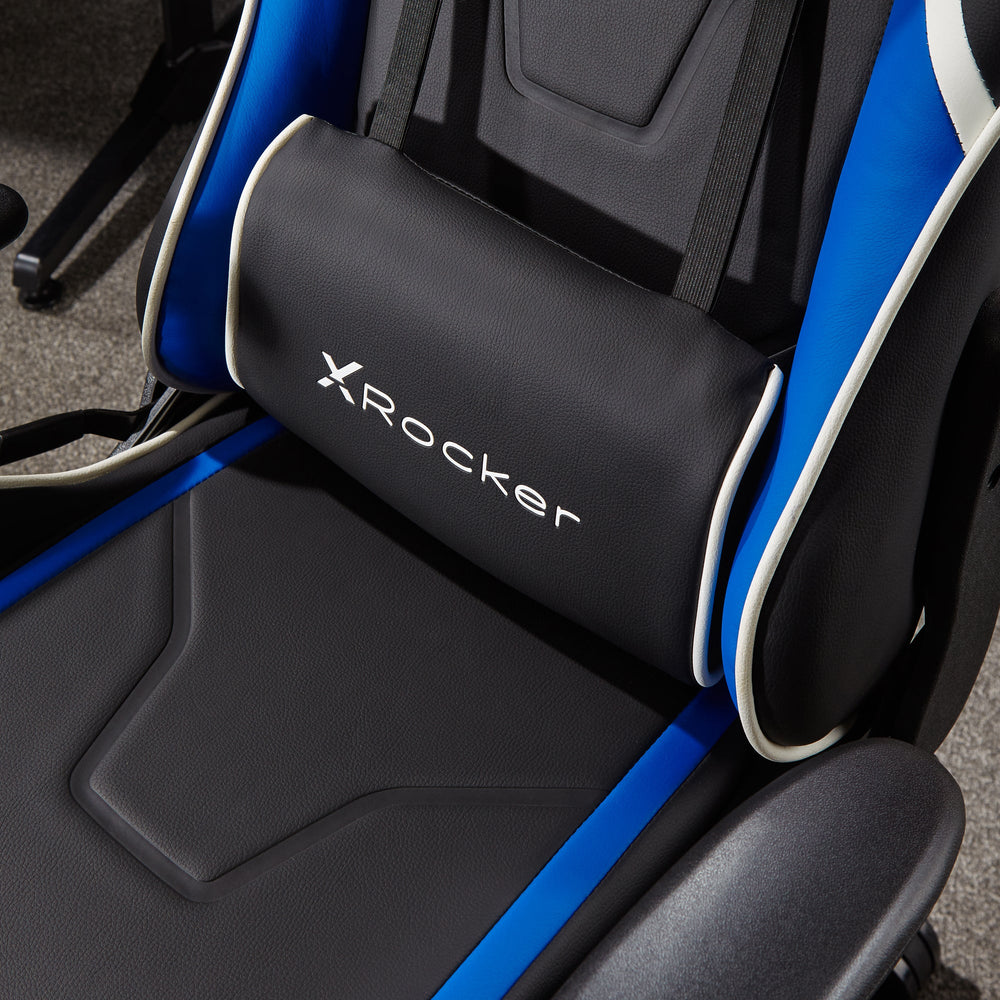 Agility Compact eSports Gaming Bürostuhl für Teenager - Blau - X Rocker EU