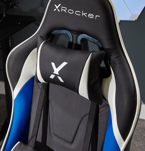 Agility Compact eSports Gaming Bürostuhl für Teenager - Blau - X Rocker EU