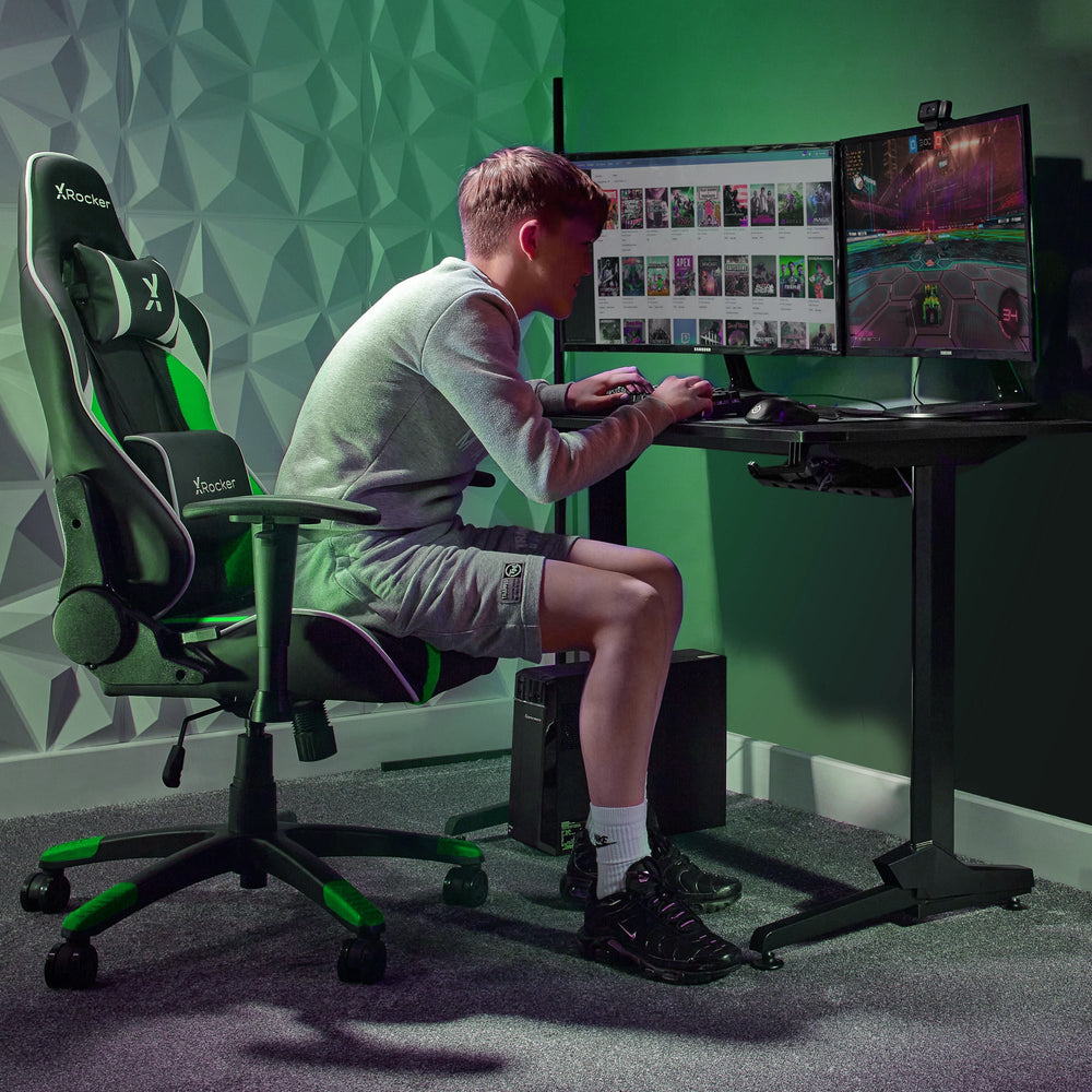 Agility Compact eSports Gaming Bürostuhl für Teenager - Grün