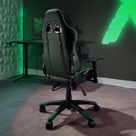 Agility Compact eSports Gaming Bürostuhl für Teenager - Grün - X Rocker EU