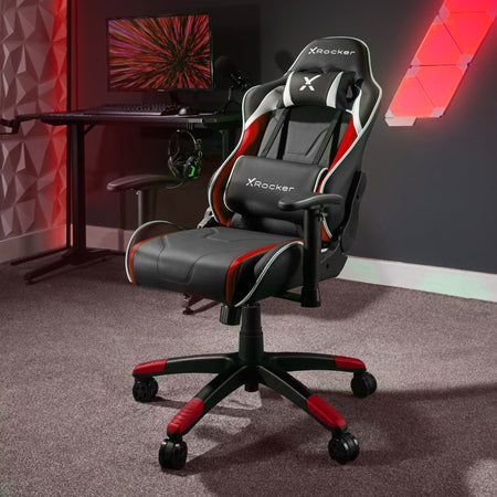 Agility Compact eSports Gaming Bürostuhl für Teenager - Rot - X Rocker EU
