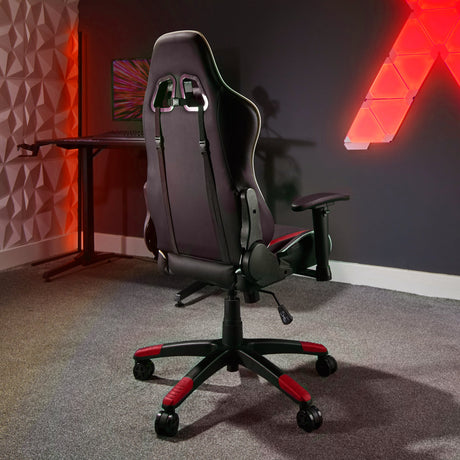 Agility Compact eSports Gaming Bürostuhl für Teenager - Rot - X Rocker EU