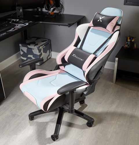 Agility eSports Gaming Bürostuhl - Pink/Hellblau