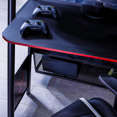 Armada 2-Personen Gaming Etagenbett mit Treppe & Schreibtisch - X Rocker EU