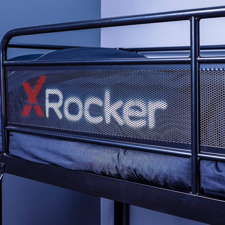 Armada 2-Personen Gaming Etagenbett mit Treppe & Schreibtisch - X Rocker EU