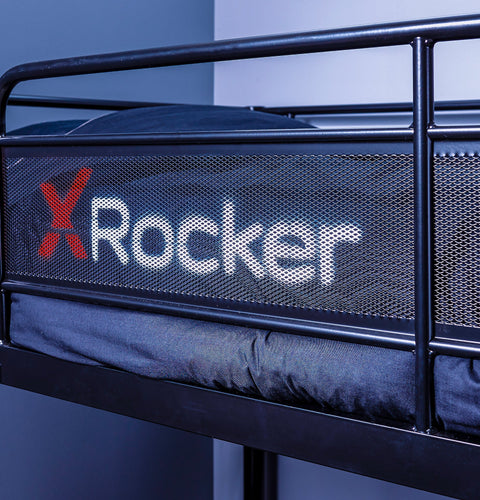Armada 2-Personen Gaming Etagenbett mit Treppe & Schreibtisch - X Rocker EU