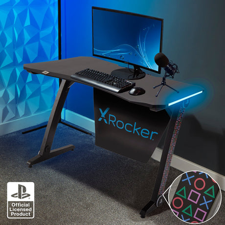 Sony Playstation® Borealis Aluminium Carbon Gaming Tisch