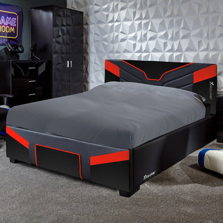 Cerberus MKII Gaming & Racing Bett - Carbon Rot - X Rocker EU