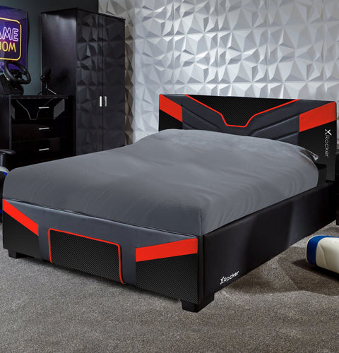 Cerberus MKII Gaming & Racing Bett - Carbon Rot - X Rocker EU