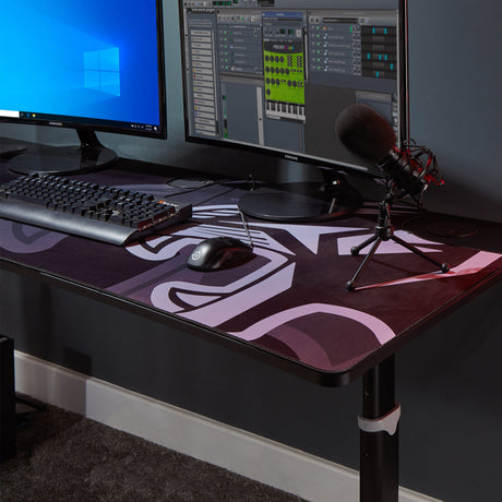 Cougar XL Höhenverstellbarer Ultra Wide Aluminium Carbon Gaming Tisch - X Rocker EU