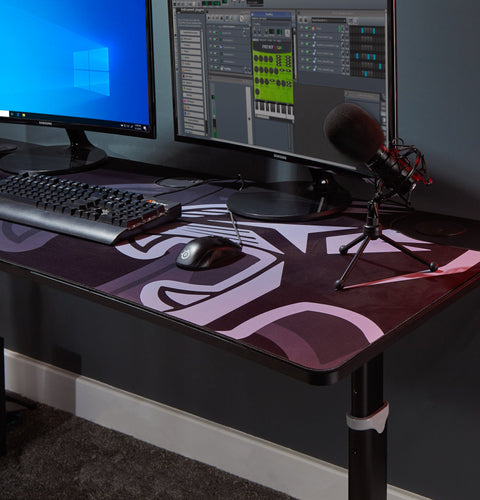 Cougar XL Höhenverstellbarer Ultra Wide Aluminium Carbon Gaming Tisch - X Rocker EU
