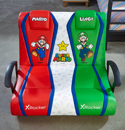 Nintendo Super Mario™ Dual VS 2.1 Floor Rocker Gaming Bodensessel - X Rocker EU