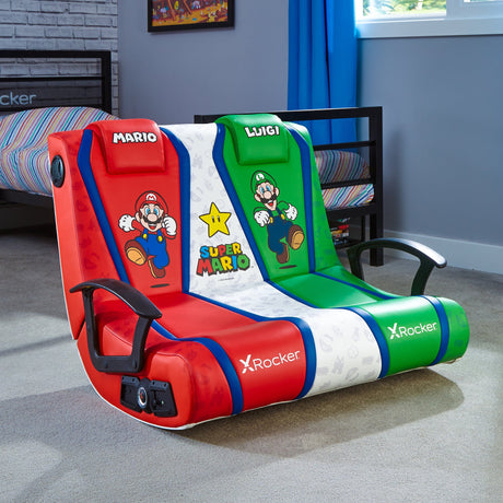 Nintendo Super Mario™ Dual VS 2.1 Floor Rocker Gaming Bodensessel - X Rocker EU