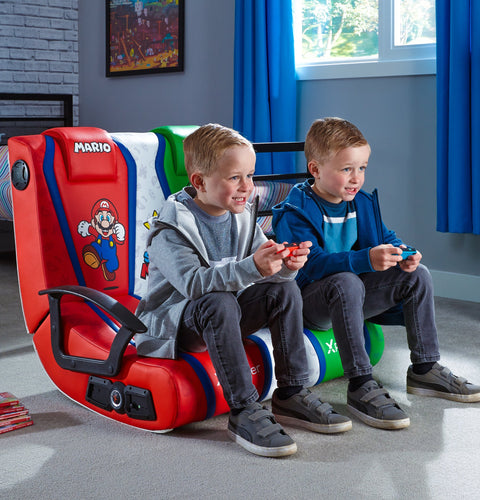 Nintendo Super Mario™ Dual VS 2.1 Floor Rocker Gaming Bodensessel - X Rocker EU