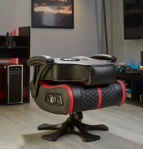 Evora 2.1 Gaming & Entertainment Sessel - Schwarz/Rot - X Rocker EU