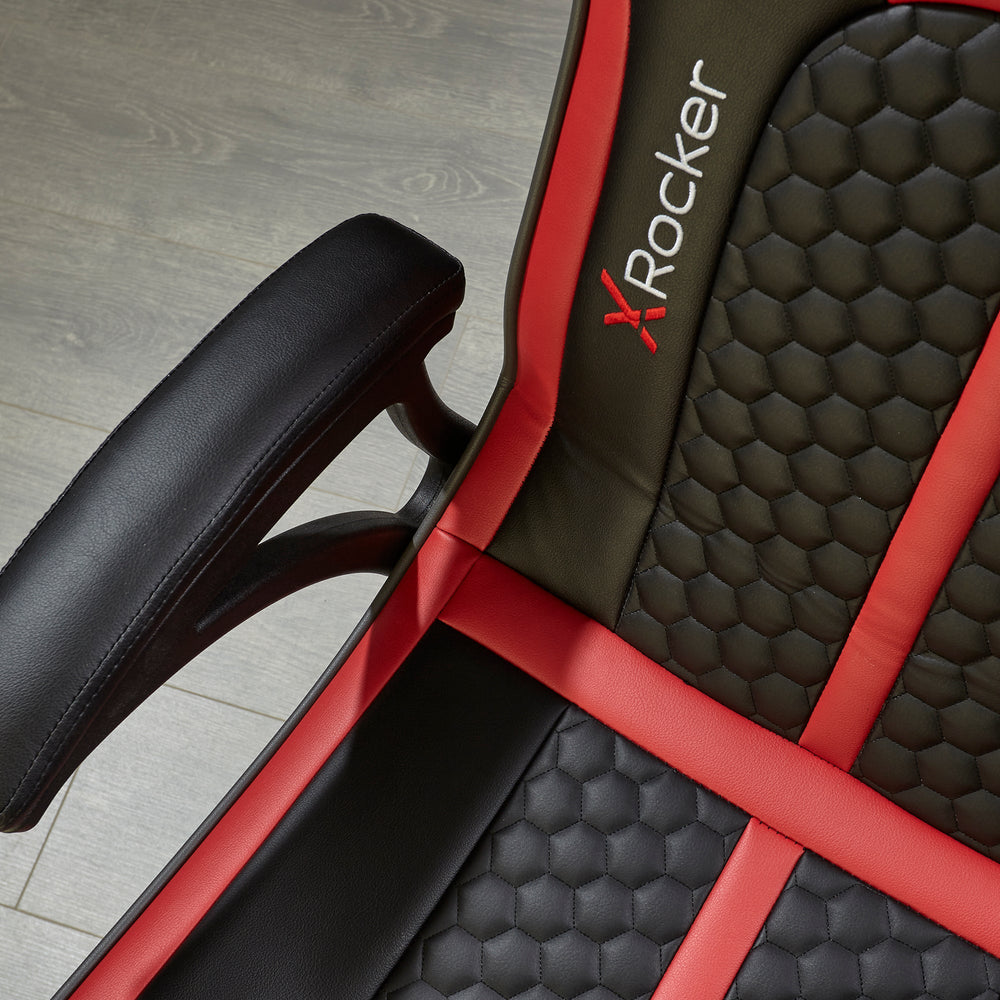 Evora 2.1 Gaming & Entertainment Sessel - Schwarz/Rot - X Rocker EU