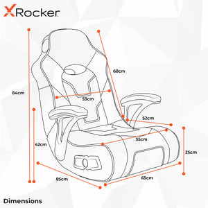 G-Force 2.1 Audio Floor Rocker Gaming Bodensessel - Rot