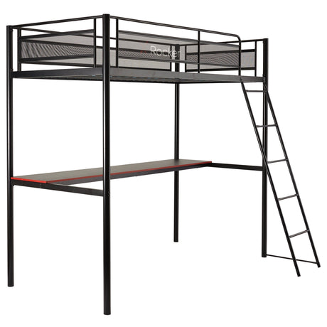HQ Gaming Hochbett mit XL Schreibtisch & Leiter - X Rocker EU