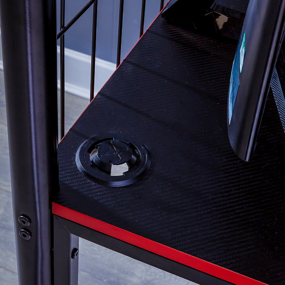 Icarus XL Gaming Hochbett mit Schreibtisch & Leiter - X Rocker EU