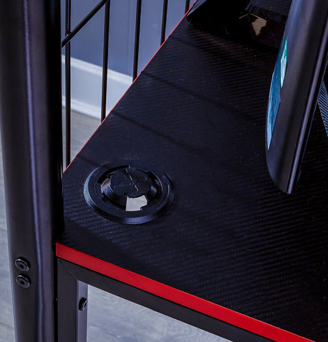 Icarus XL Gaming Hochbett mit Schreibtisch & Leiter - X Rocker EU