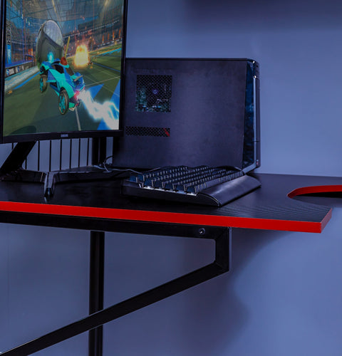 Icarus XL Gaming Hochbett mit Schreibtisch & Leiter - X Rocker EU