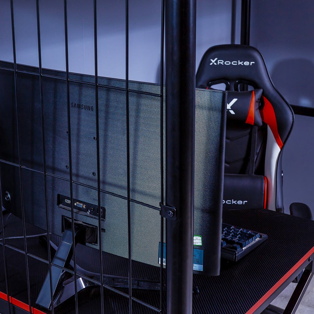 Icarus XL Gaming Hochbett mit Schreibtisch & Leiter - X Rocker EU