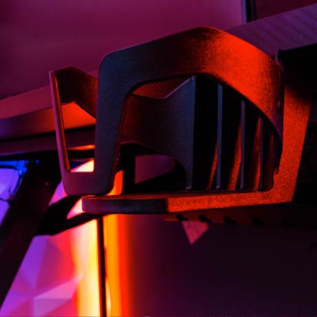 Lynx Aluminium Carbon Gaming Tisch mit LED-Beleuchtung - X Rocker EU