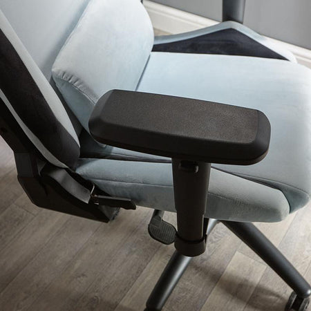 Messina Komfort Bürostuhl mit Stoffbezug - Silbergrau