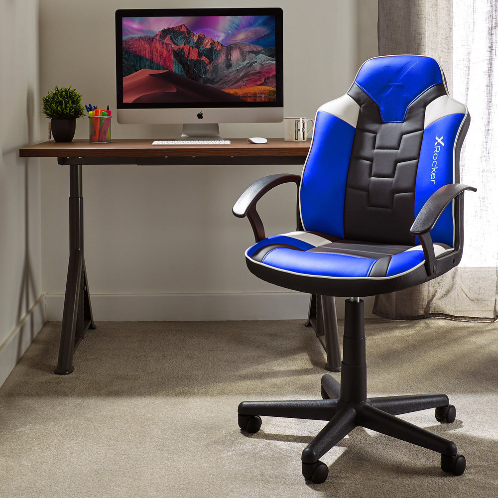 Saturn Gaming Bürostuhl für Teenager - Blau - X Rocker EU