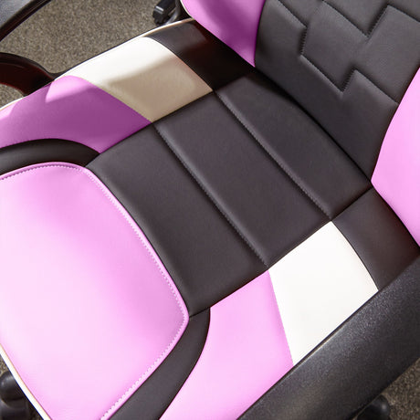 Saturn Gaming Bürostuhl für Teenager - Pink/Hellblau - X Rocker EU