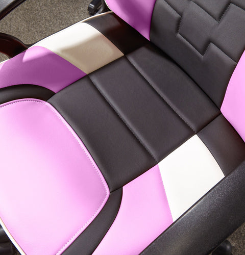 Saturn Gaming Bürostuhl für Teenager - Pink/Hellblau - X Rocker EU