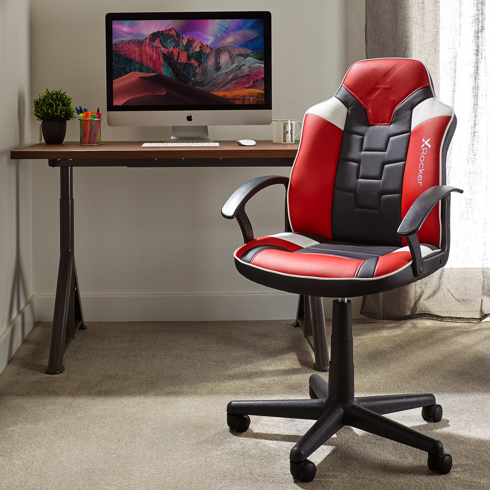 Saturn Gaming Bürostuhl für Teenager - Rot - X Rocker EU
