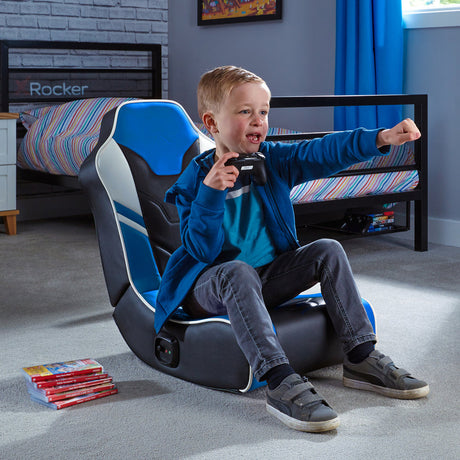 Shadow 2.0 Audio Floor Rocker Gaming Bodensessel - Blau - X Rocker EU