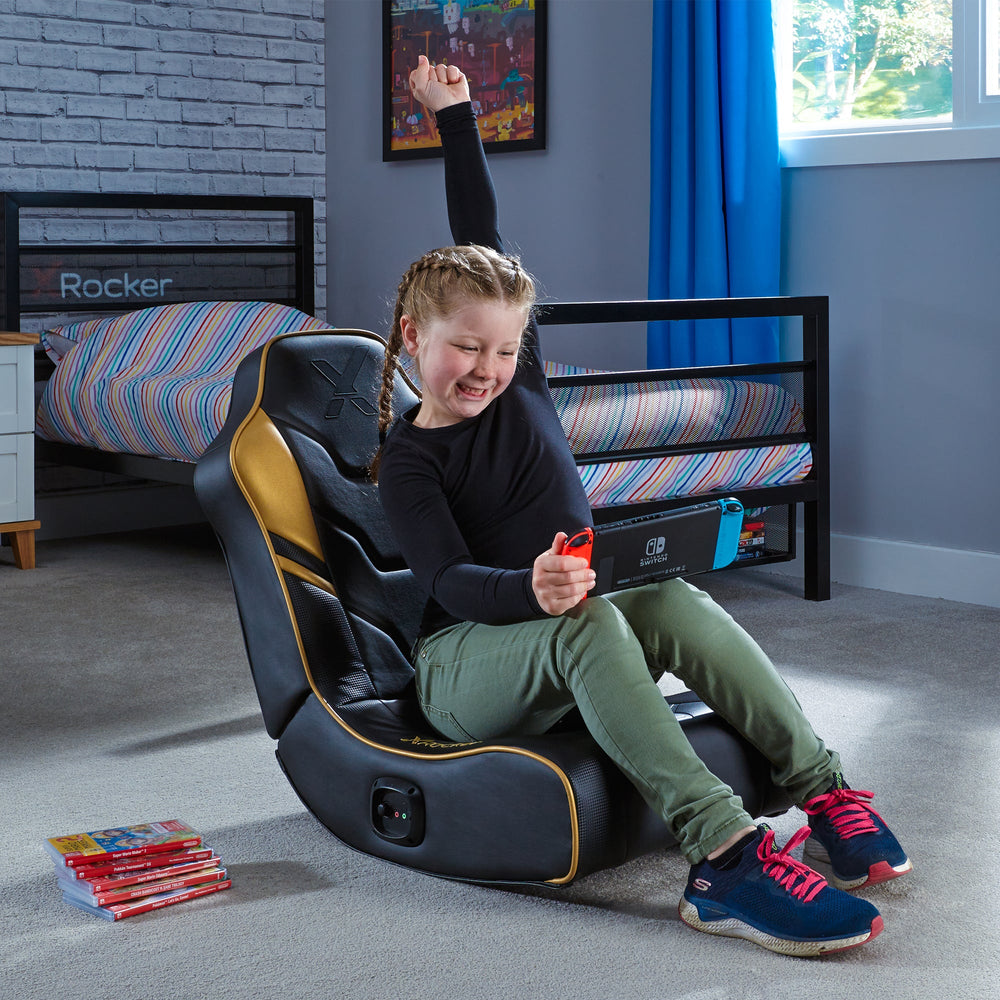 Shadow 2.0 Audio Floor Rocker Gaming Bodensessel - Gold