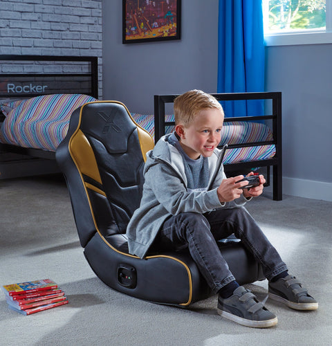 Shadow 2.0 Audio Floor Rocker Gaming Bodensessel - Gold - X Rocker EU