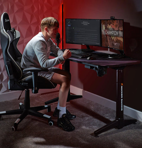 Stratos elektrisch-höhenverstellbarer Gaming Schreibtisch