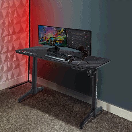 Stratos elektrisch-höhenverstellbarer Gaming Schreibtisch
