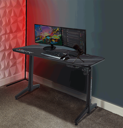 Stratos elektrisch-höhenverstellbarer Gaming Schreibtisch