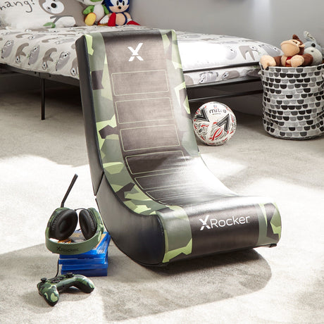 Video Rocker Gaming Bodensessel - Camo Edition Grün