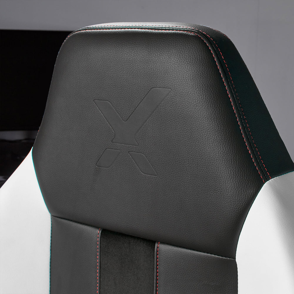 Echo XL ergonomischer Gaming Stuhl belastbar bis 180 kg - Rot/Schwarz